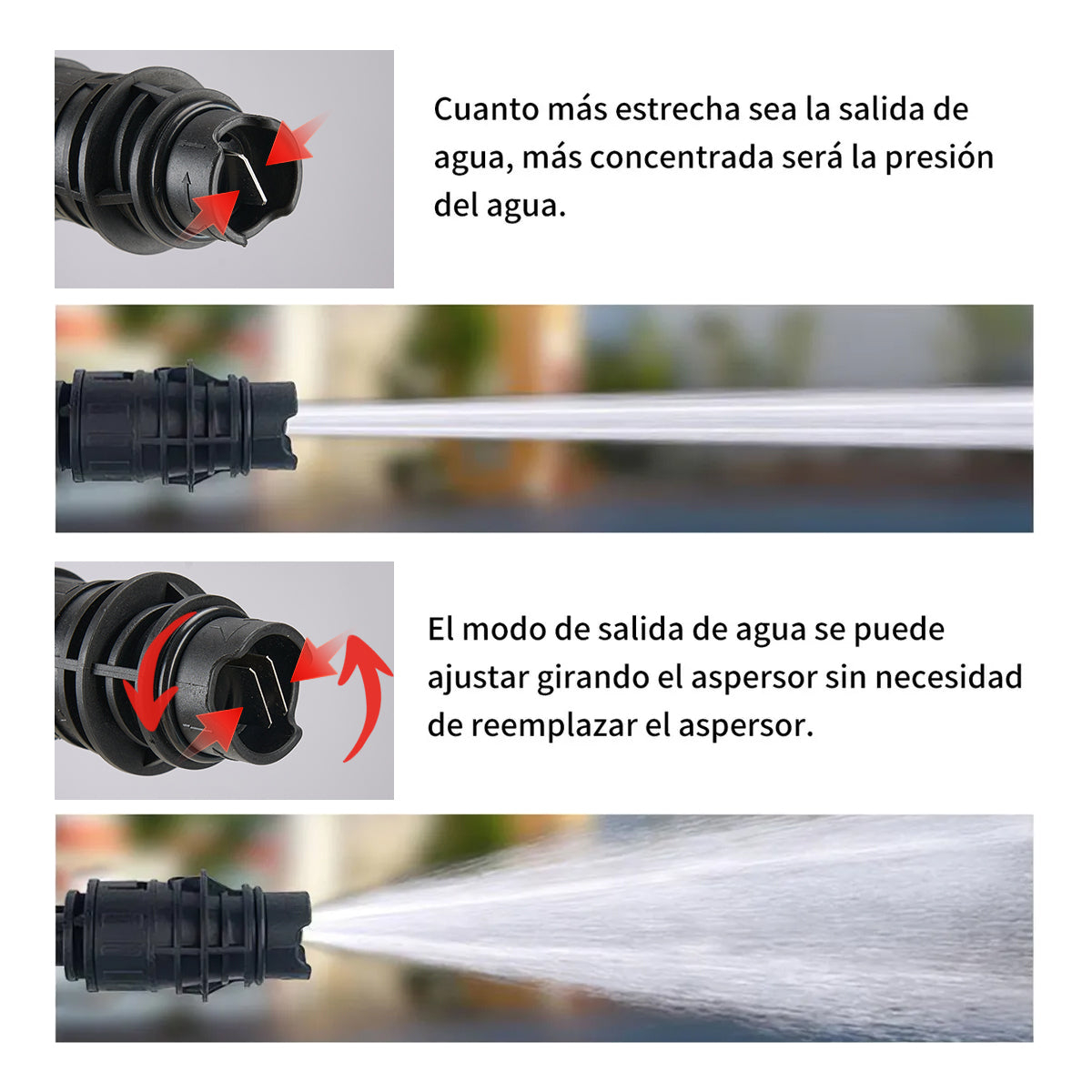 DEWINNER Lavadora de autos eléctrica portátil de alta presión de 1200 W