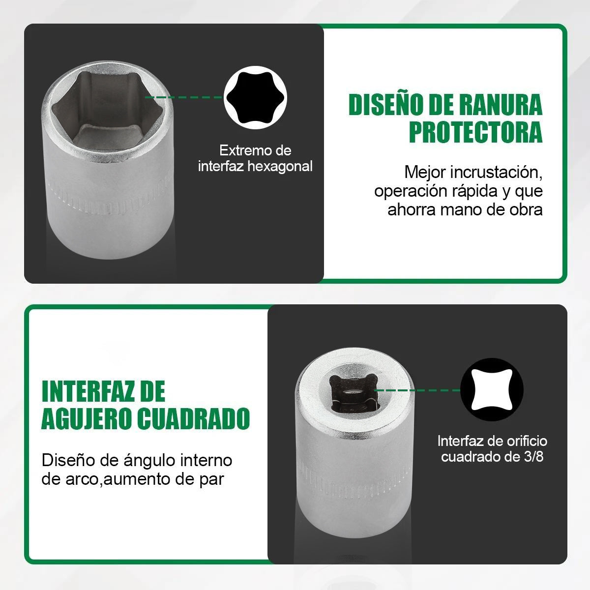 DEWINNER De Herramientas Mecanica Dados Acerokit53 Pzas