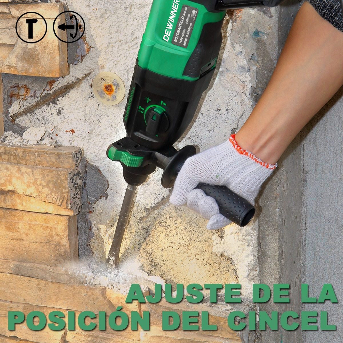 Rotomartillo Cincelador Perforador SDS DEWINNER  800w