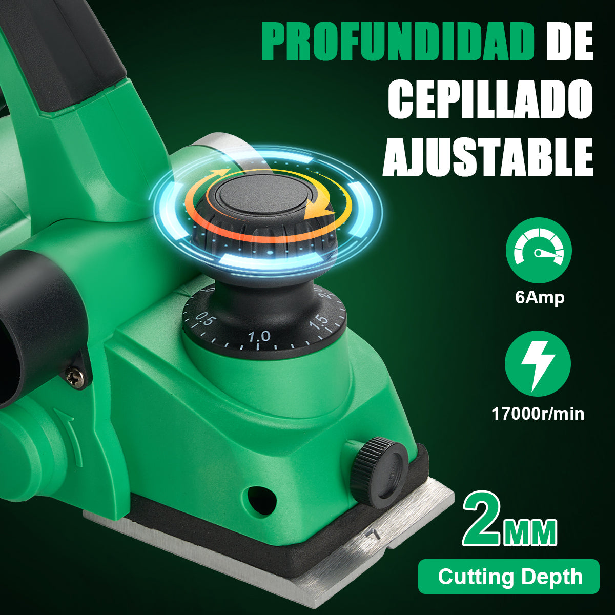 DEWINNER Cepilladora Eléctrica  17000rpm 220v