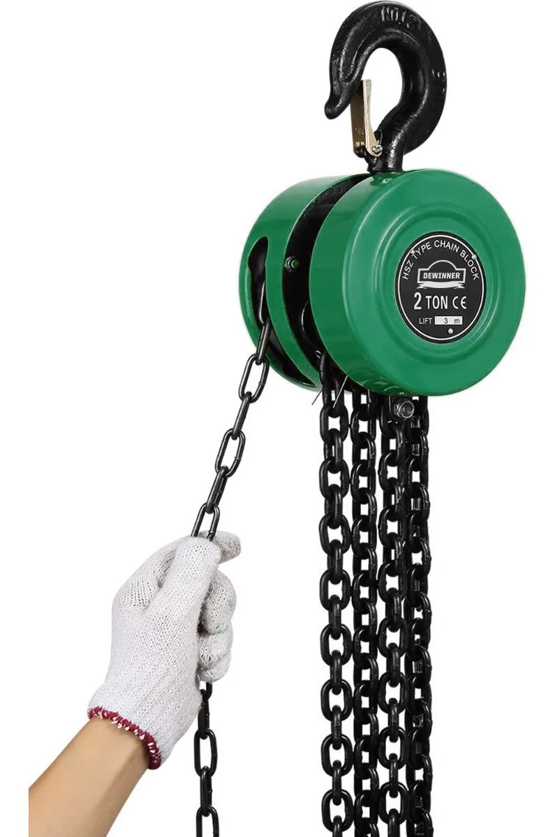 Polipasto Con Cadena De 3m, Capacidad De 2 Toneladas