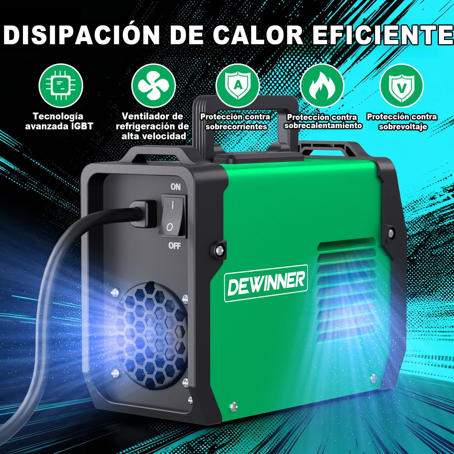 DEWINNER Soldador manual portátil de doble voltaje