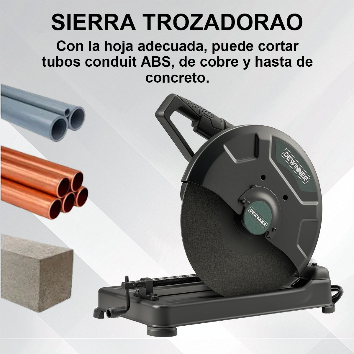 MAQUINA CORTADORA DE METALE 2100w  DEWINNER