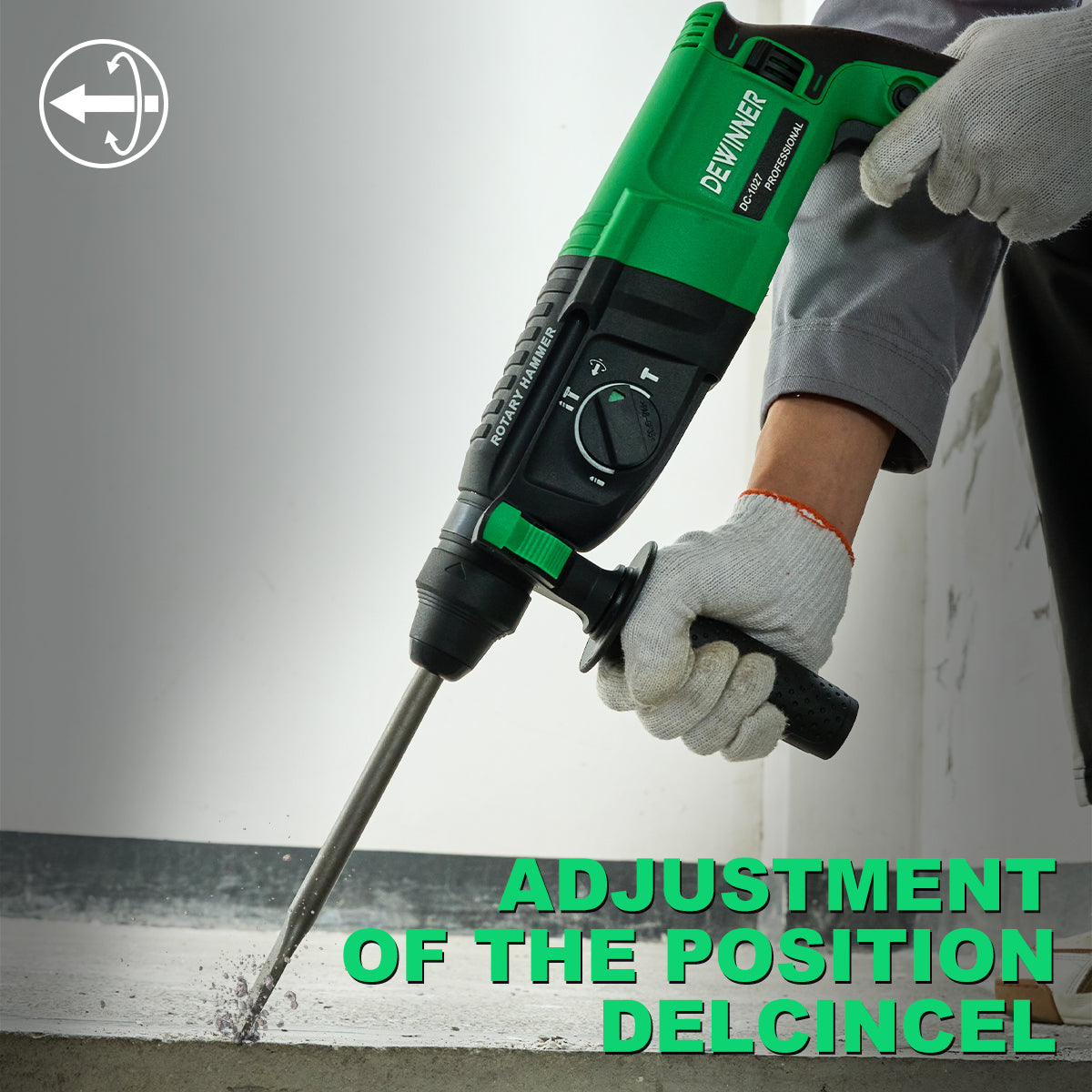 Rotomartillo Perforador Sincelador Sds 800w 60hz DEWINNER-1027