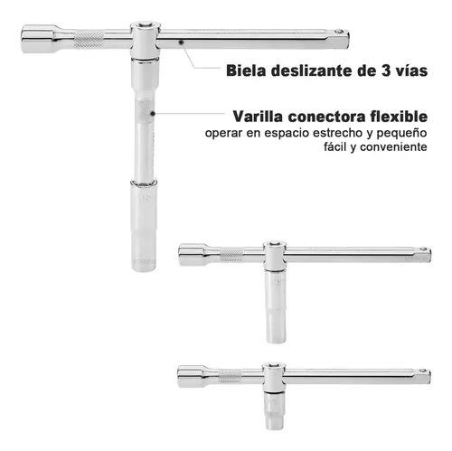 Juego De Dados 216 Piezas Stanew Llaves Autocle Con Estuche