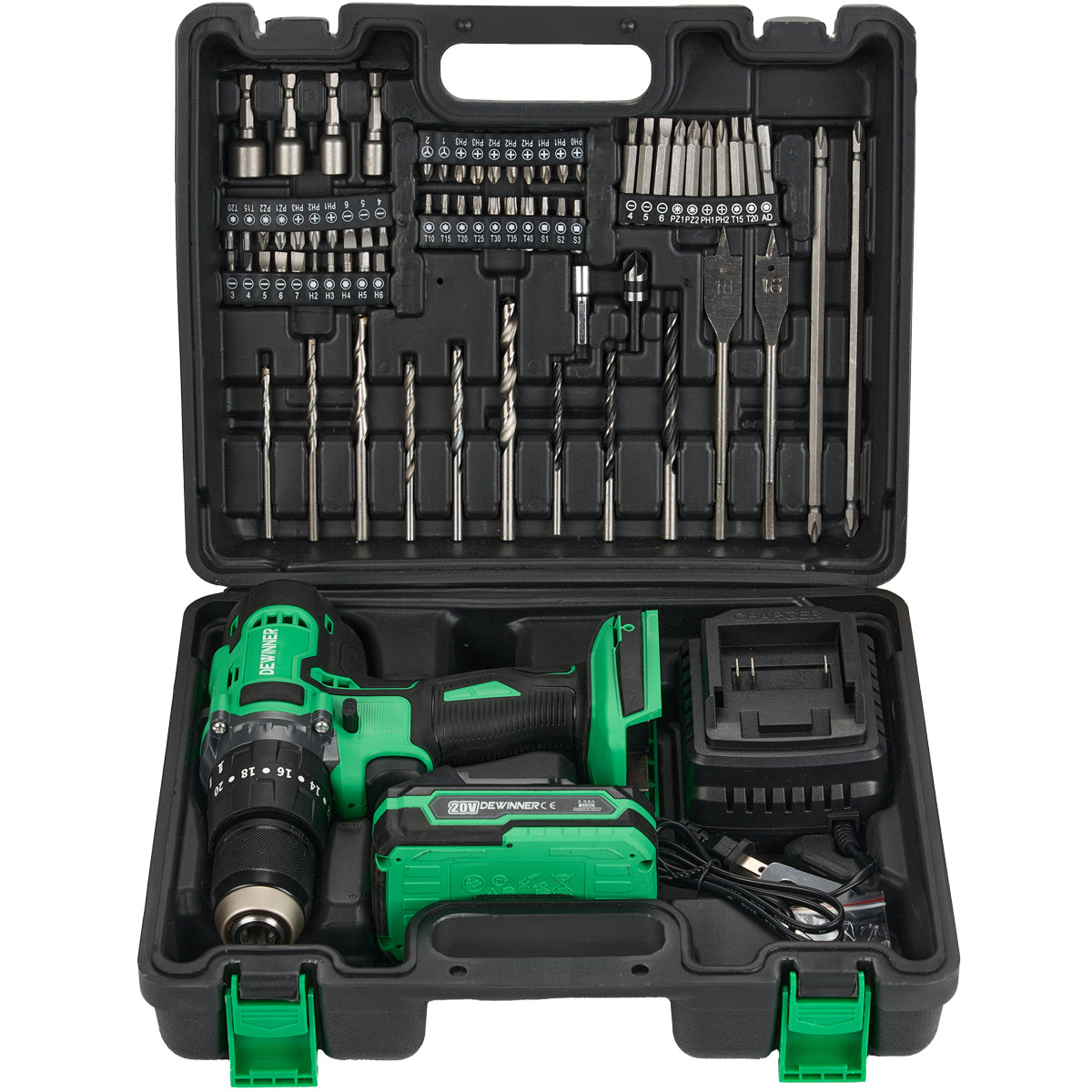 Taladro Rotomartillo 1/2 1*2.0ah Baterias Liti 20v DEWINNER-916