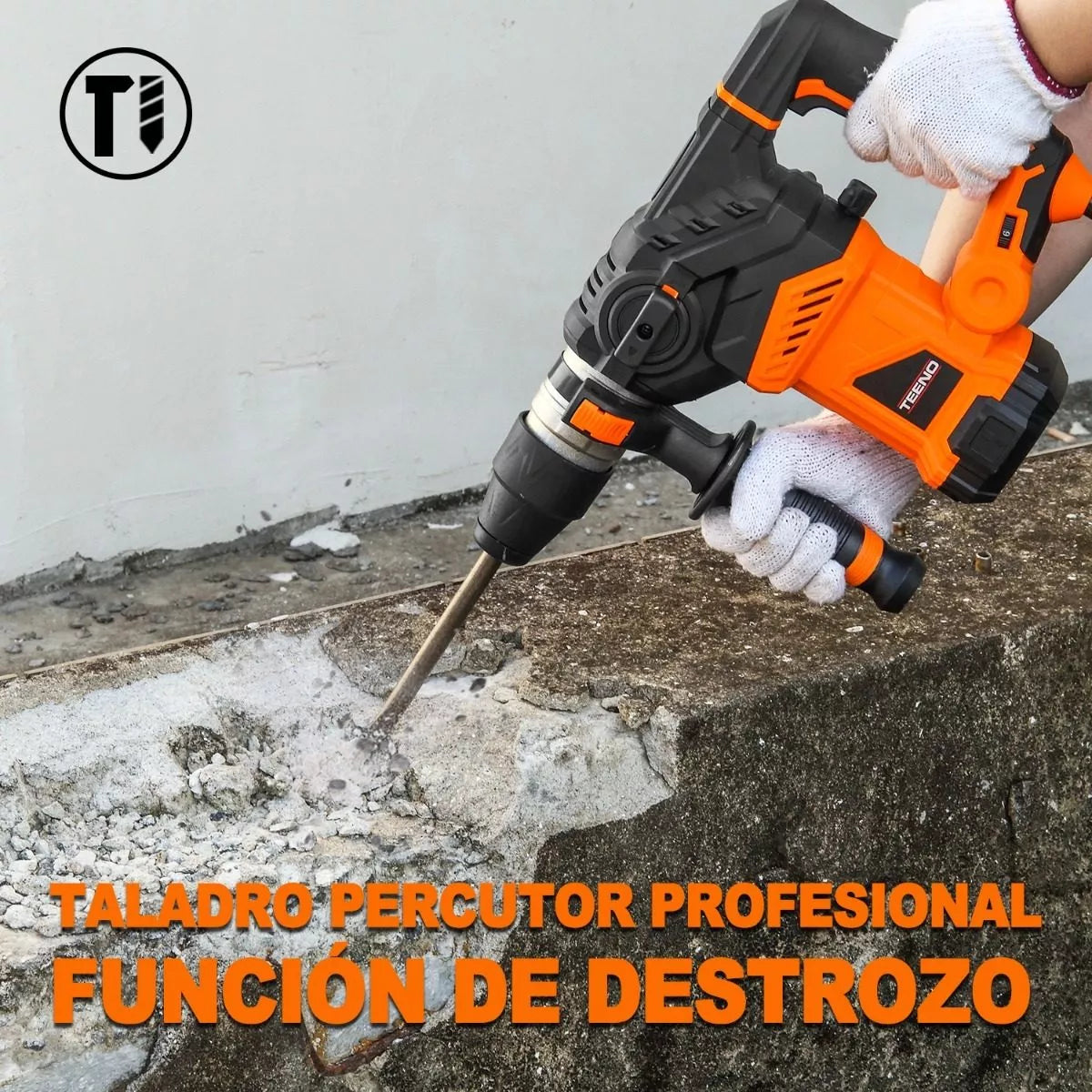 Rotomartillo Industrial 32g Teeno Sds Con1500w De Potencia