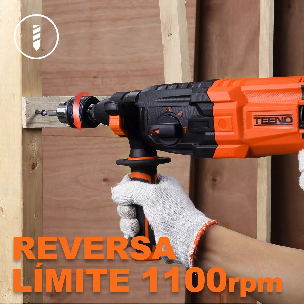 Rotomartillo Perforador Cincelador Sds 800w Teeno 2632