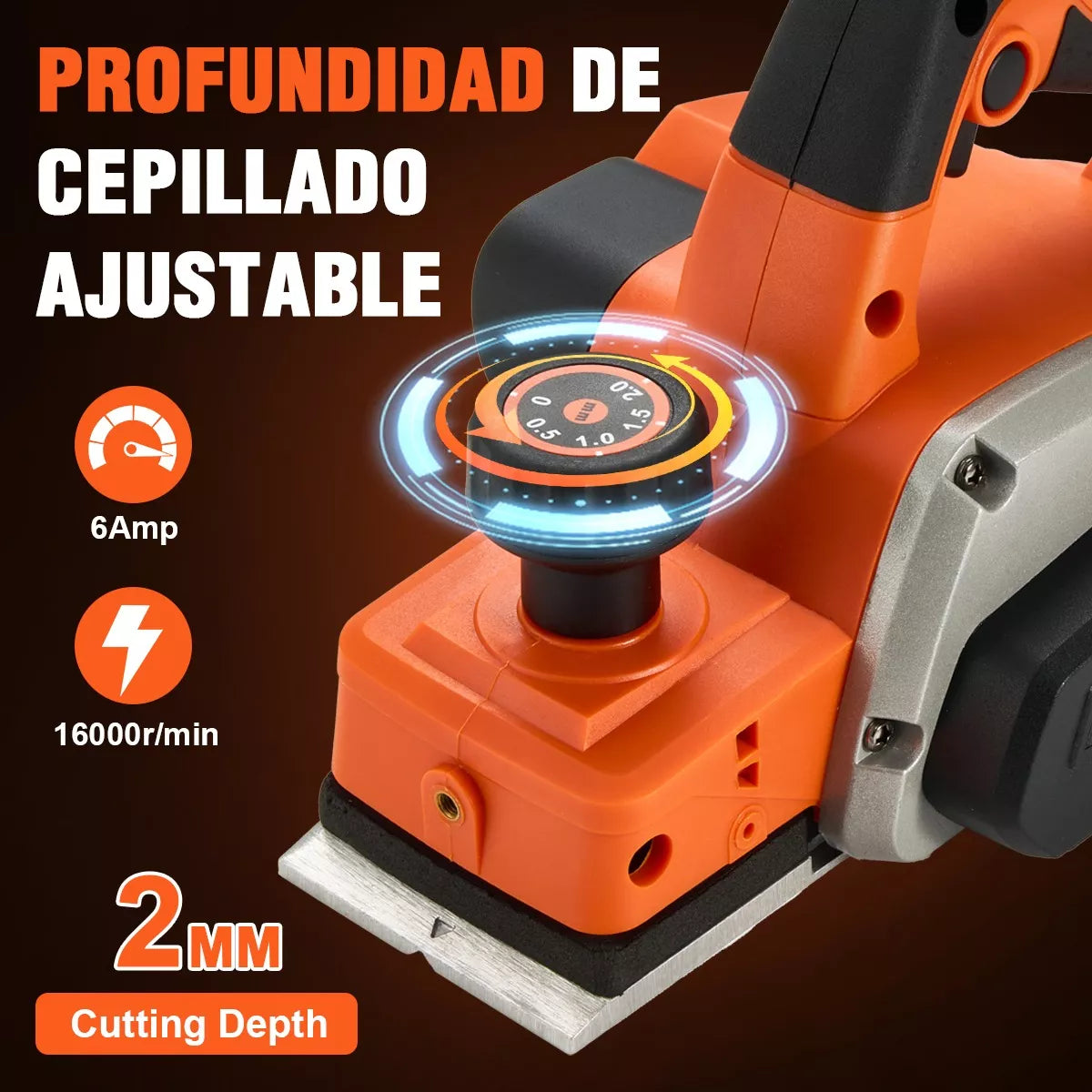 Cepilladora Eléctrica Cepillo Brush 16000rpm 127v Teeno