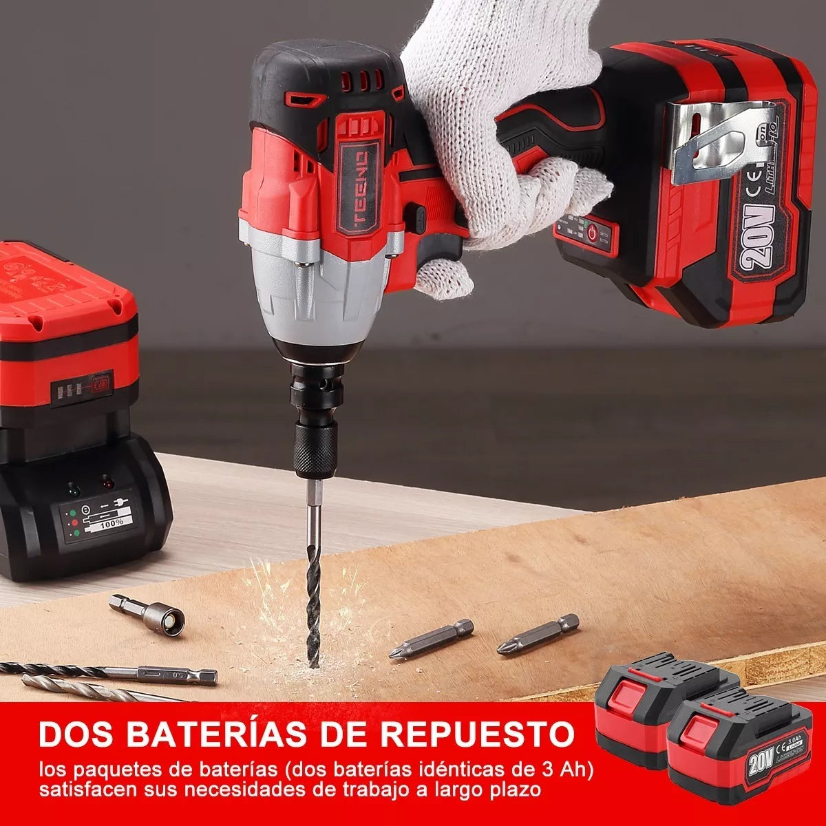 Kit Llave Impacto 3799 + Rotomartillo 916