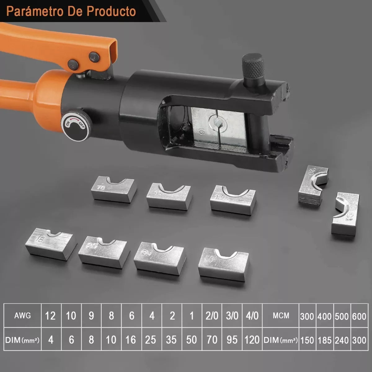 Ponchadora Pinza Hidraulica 16t Juego Con 30 Pza Yqk