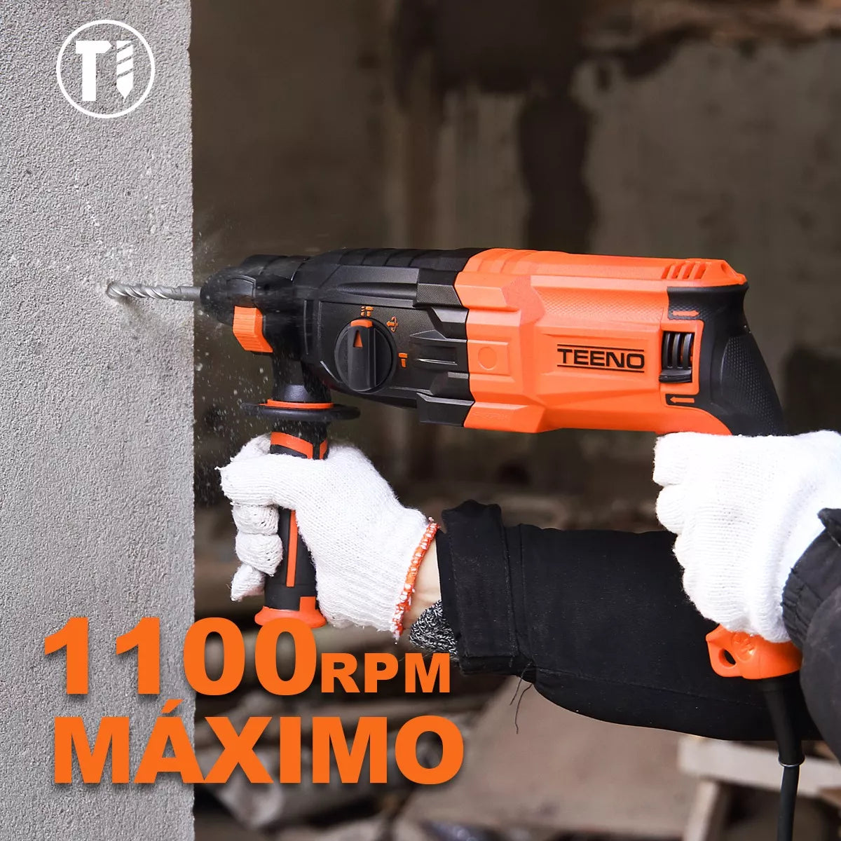 Rotomartillo Perforador Cincelador Sds 800w Teeno 2632