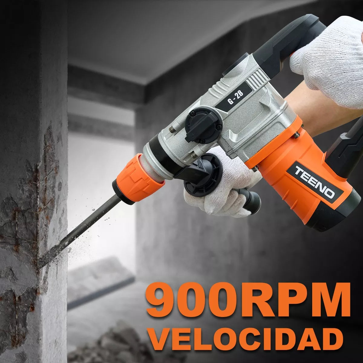 Rotomartillo Cincelador Industrial Sds Teeno G28 1600w