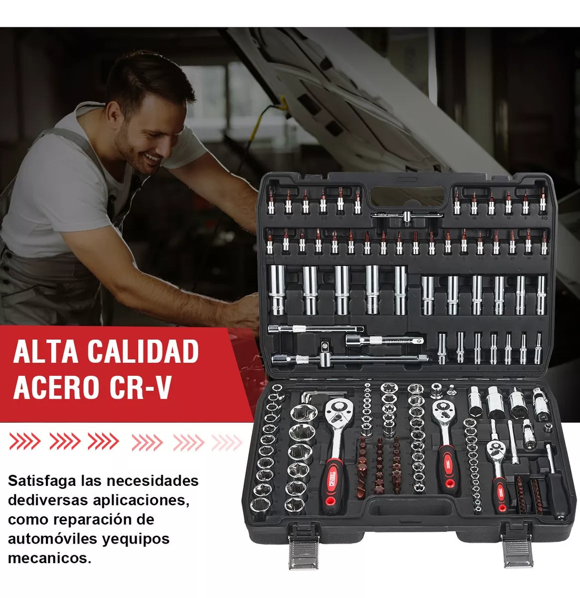 Juego De Herramientas Reparación De Automóviles Teeno 121pz