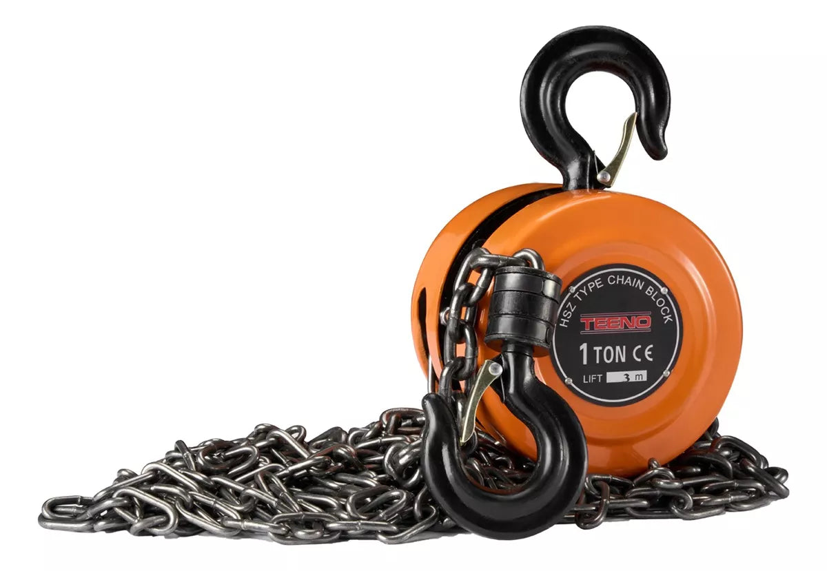 Polipasto Con 3 M Cadena 1 Toneladas High Power Teeno
