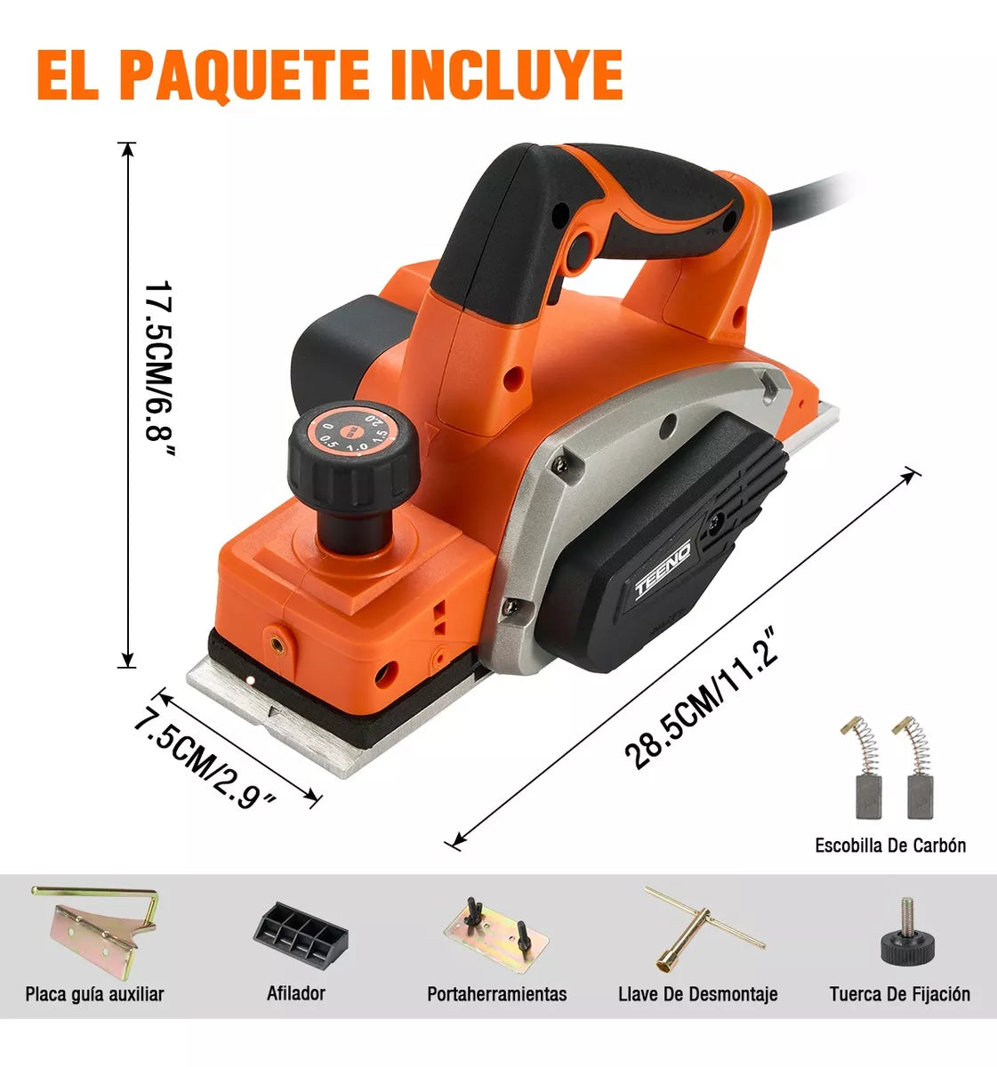 Cepilladora Eléctrica Cepillo Brush 16000rpm 127v Teeno