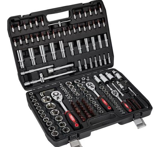 Juego De Dados 172 Piezas Teeno Llaves Autocle Con Estuche