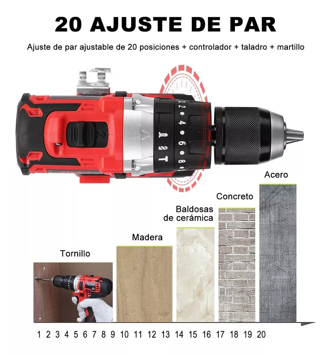 Kit Llave Impacto 3799 + Rotomartillo 916