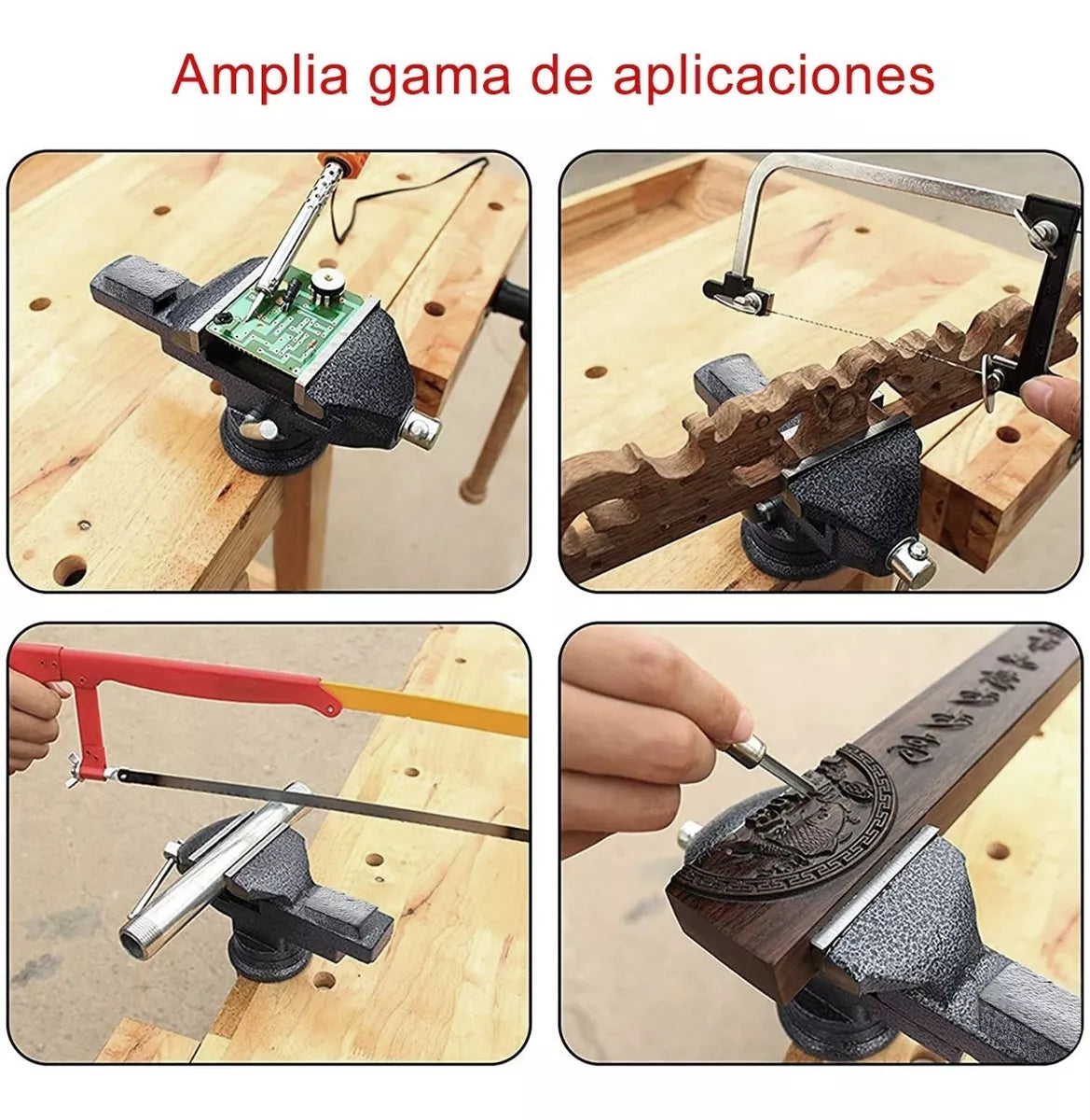 Tornillo De Banco Ligero 3.5' Teeno Ajuste Rápido