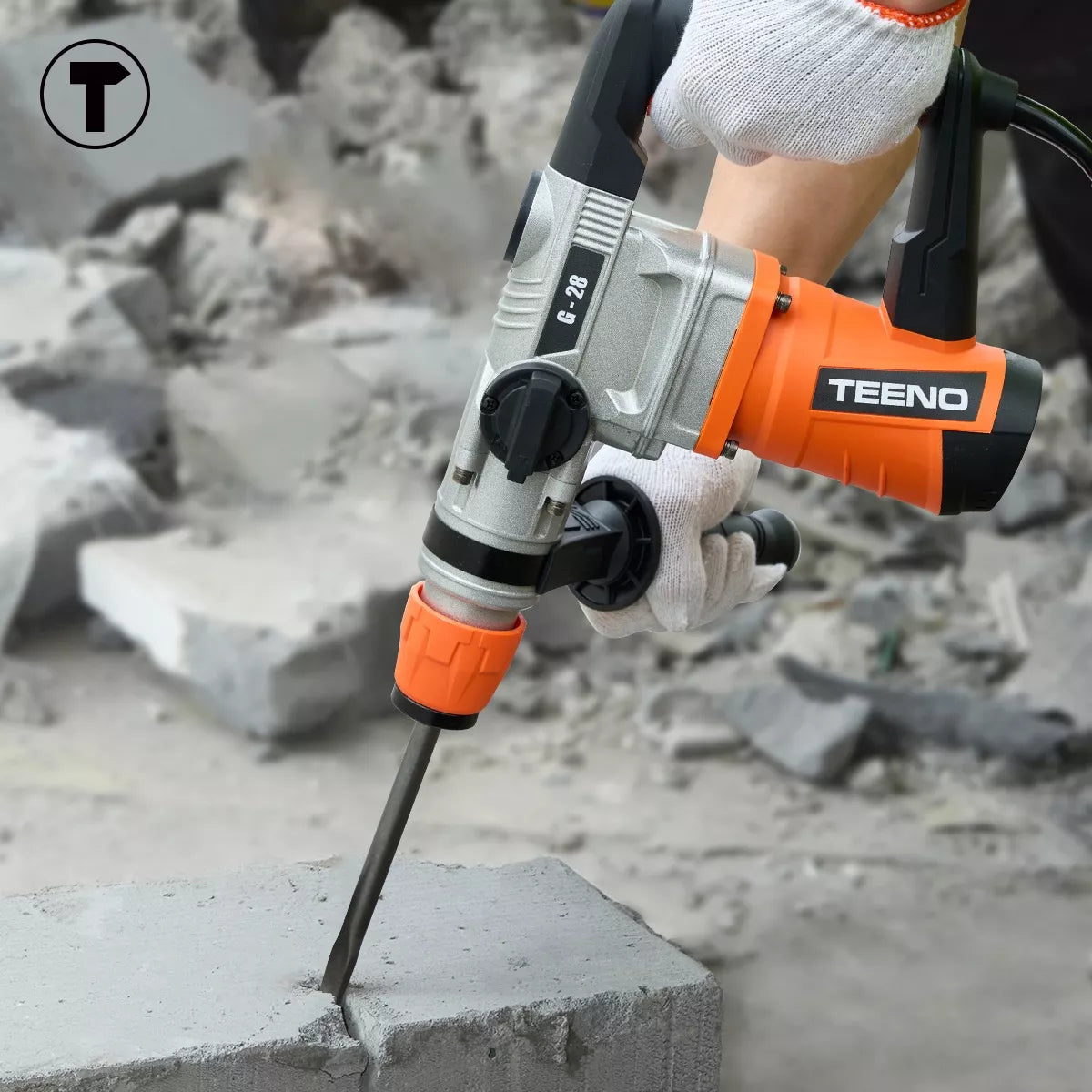 Rotomartillo Cincelador Industrial Sds Teeno G28 1600w