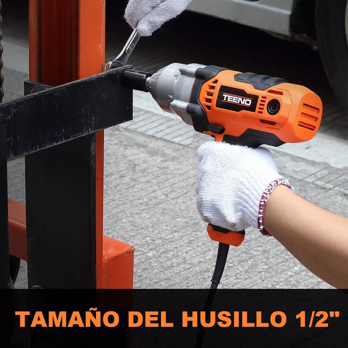 Llave De Impacto 500 Nm Teeno Adaptador 17/19/21/22 Mm 710w