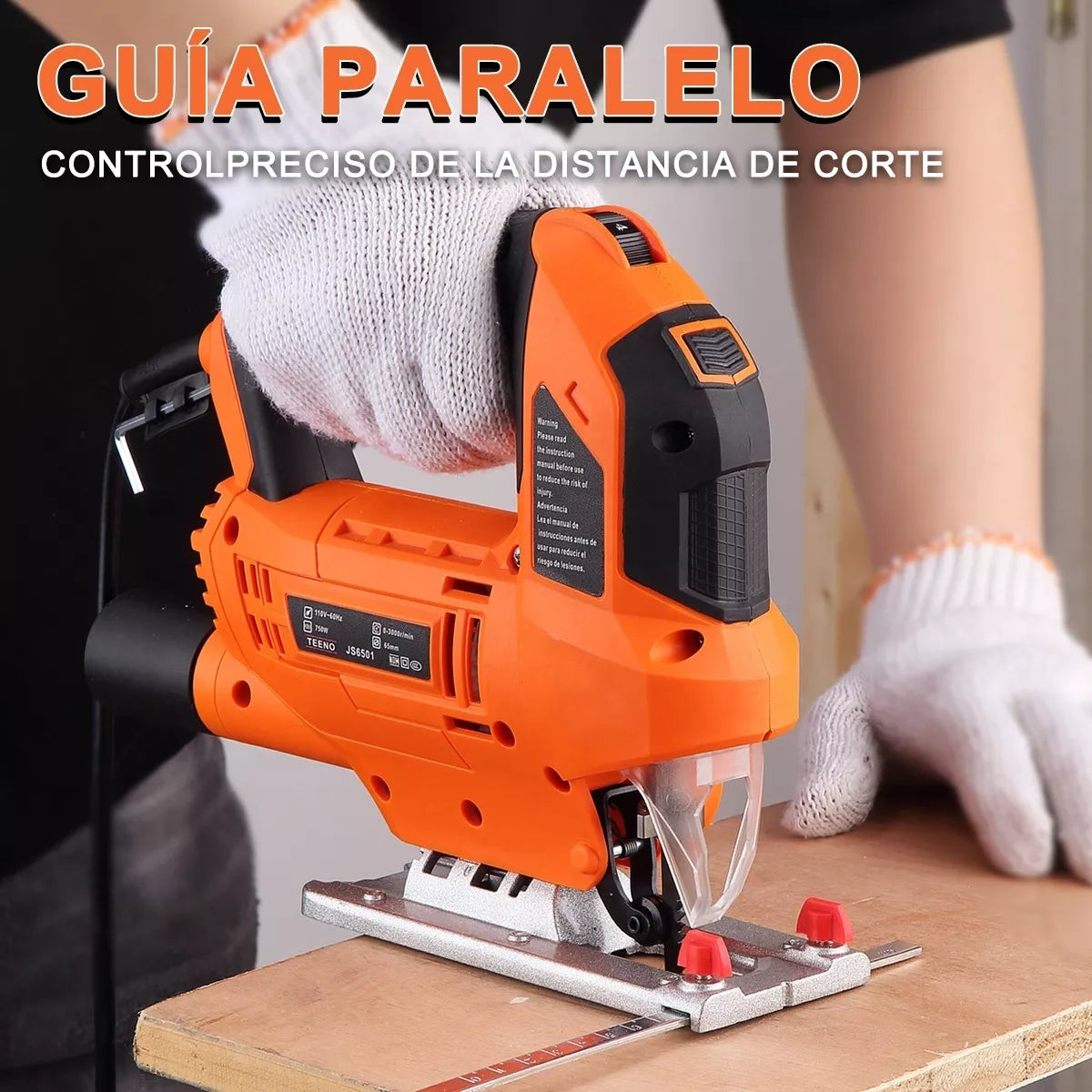 Sierra Caladora Js6501 750w Teeno 5pieza (s) Cuchi Led