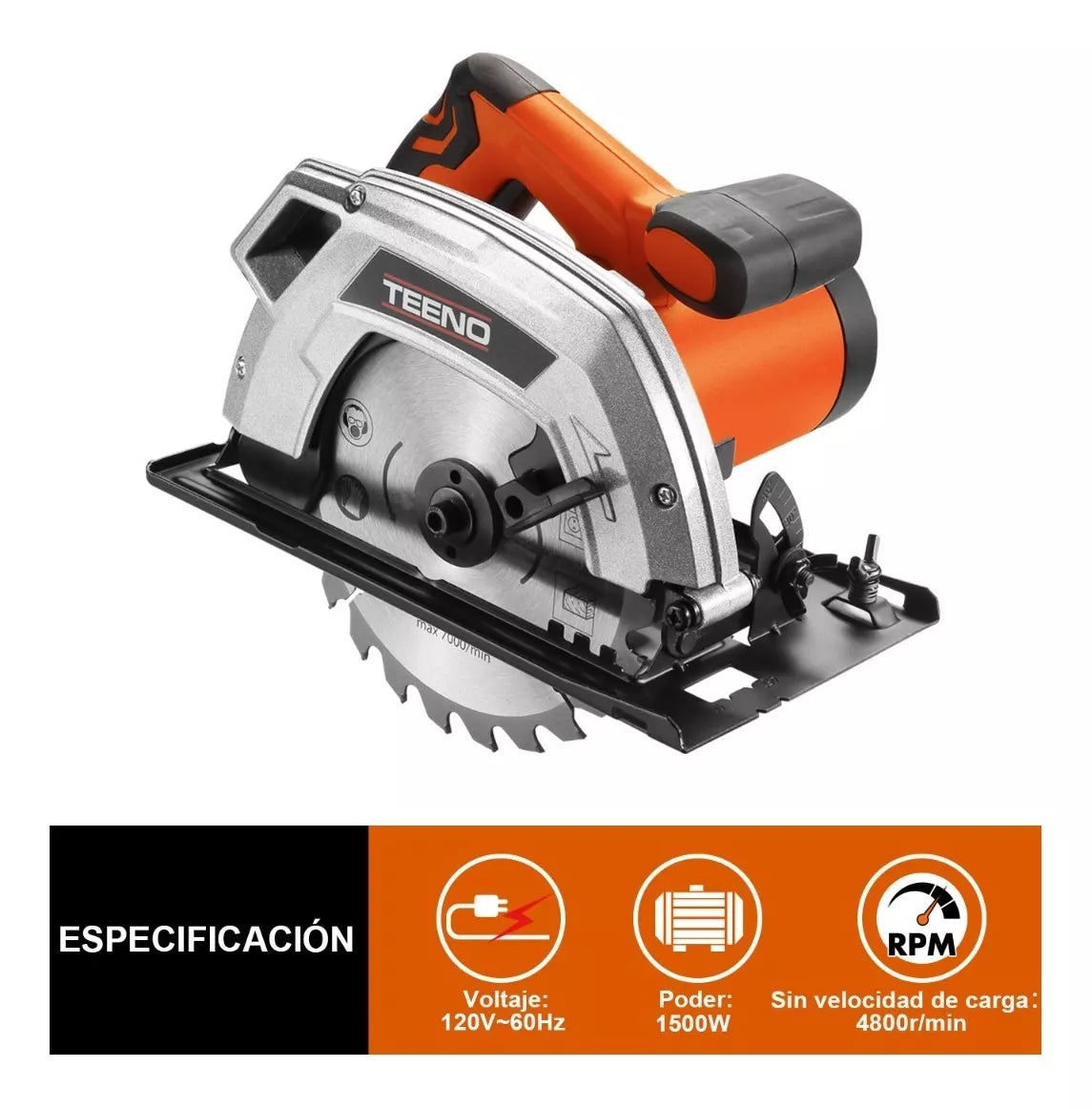 Disco Sierra Circular Teeno 1500w 7-1/4