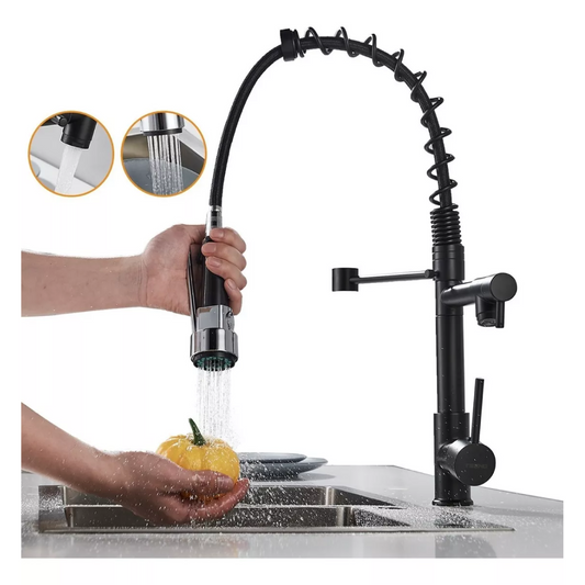 Grifo Monomando Fregadero Llave Mezcladora Teeno Cl-03 Negro