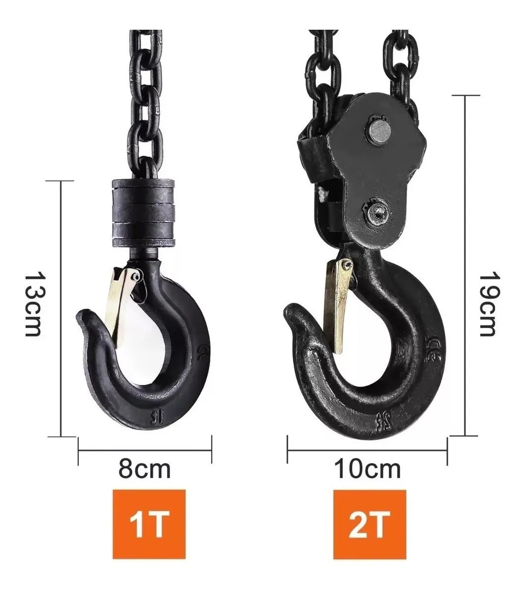 Polipasto De Cadena Triangular2 Tonelada 6 Metros Teeno