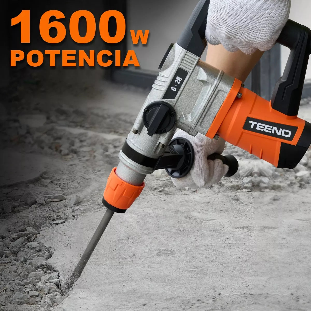 Rotomartillo Cincelador Industrial Sds Teeno G28 1600w