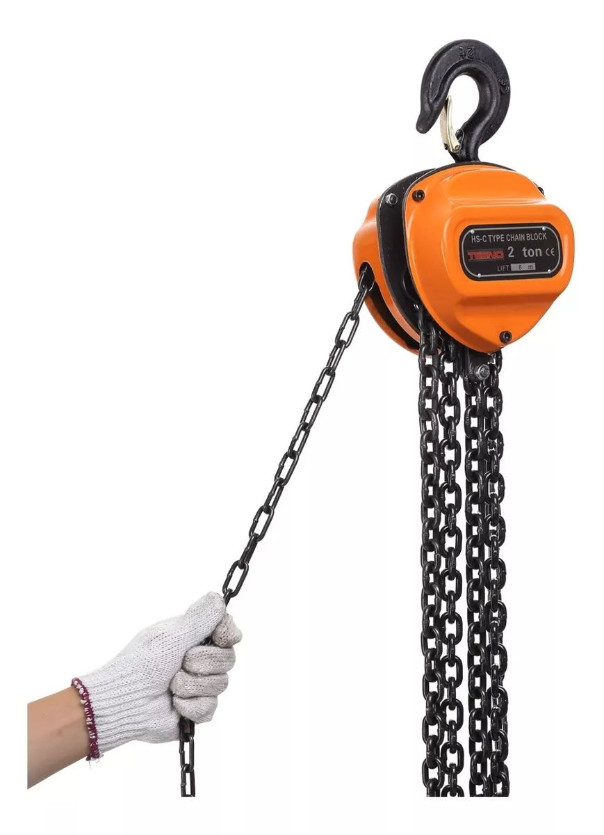 Polipasto De Cadena Triangular2 Tonelada 6 Metros Teeno