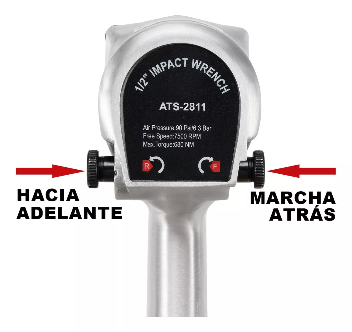 Llave Impacto Neumática Prof. 1/2'' 7.500 Rpm 680nm Teeno