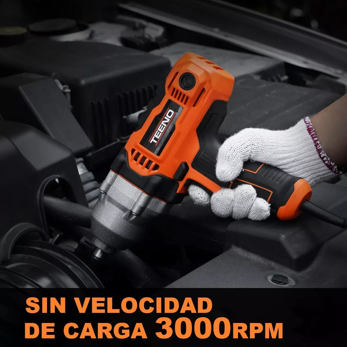 Llave De Impacto 500 Nm Teeno Adaptador 17/19/21/22 Mm 710w