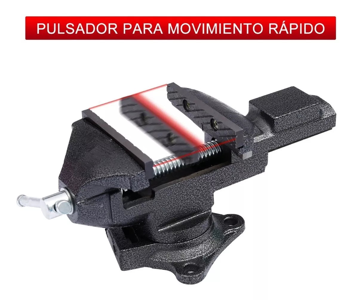 Tornillo De Banco Ligero 3.5' Teeno Ajuste Rápido