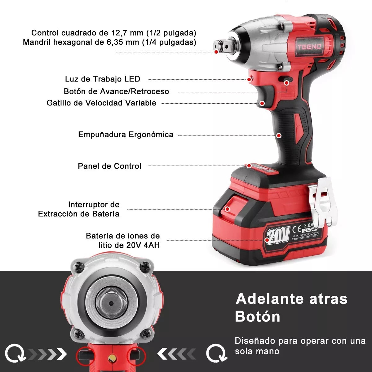 Kit Llave Impacto 3799 + Rotomartillo 916