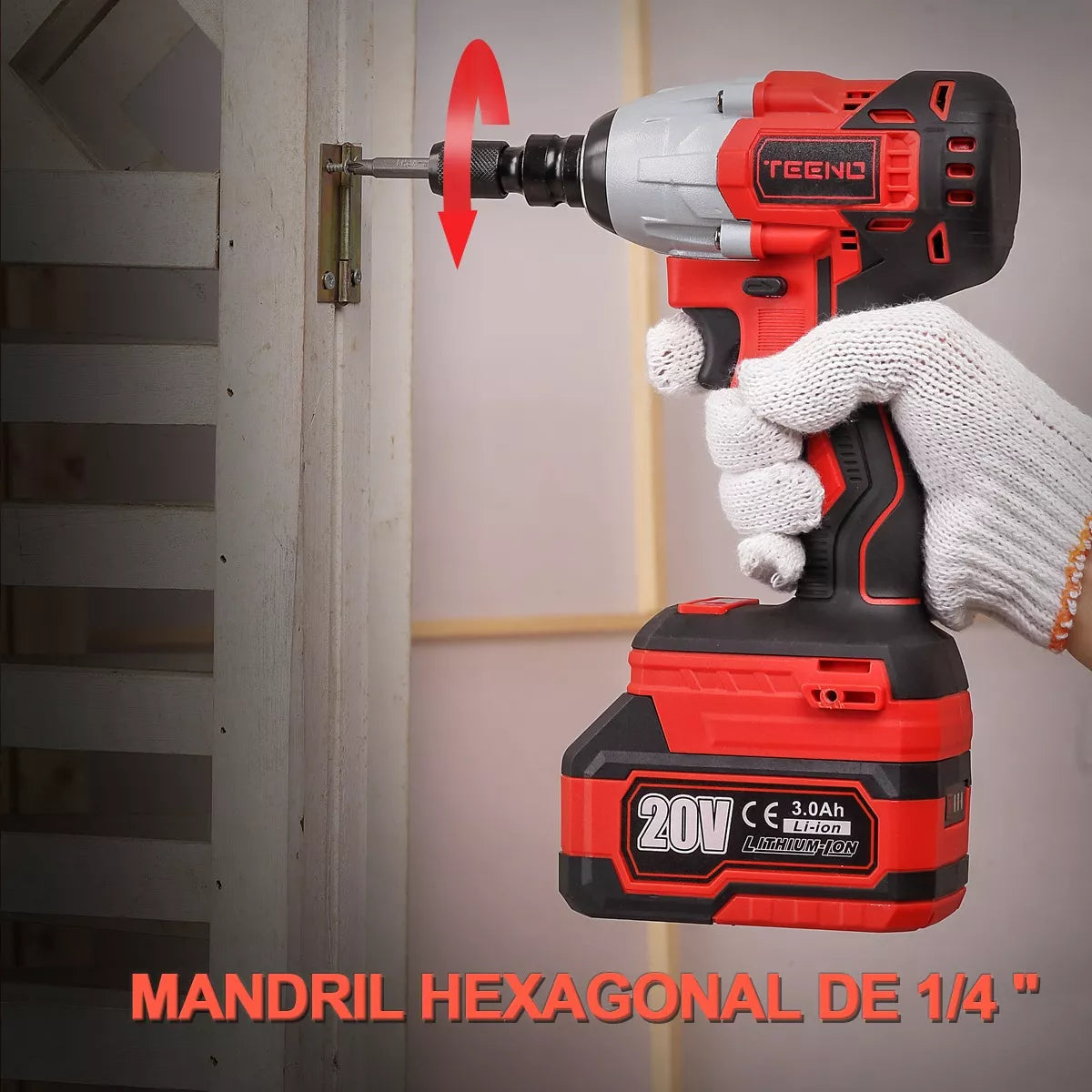 Llave De Impacto Inalámbrico De 20v Teeno 3ah Pro 3799