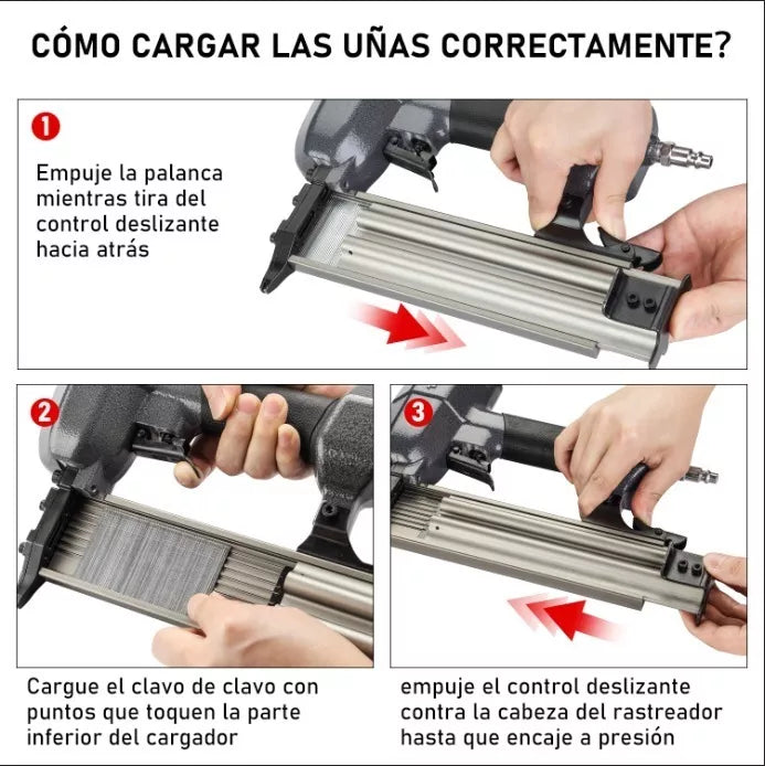 Pistola Clavadora Neutica Teeno Profesional Con 500clavos