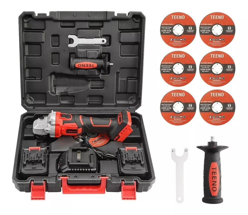 Esmeril Angular Inalambrico 3ah Teeno Jm-2231 5pulgada 20v