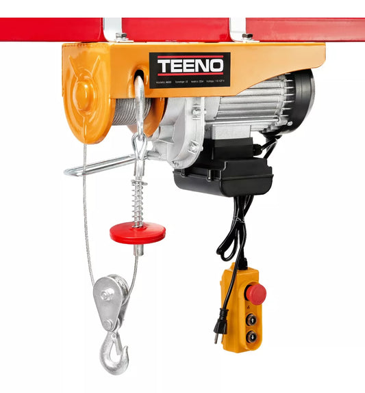 Polipasto Eléctrico Teeno De Carga De 600 Kilos, 20 M, 110v