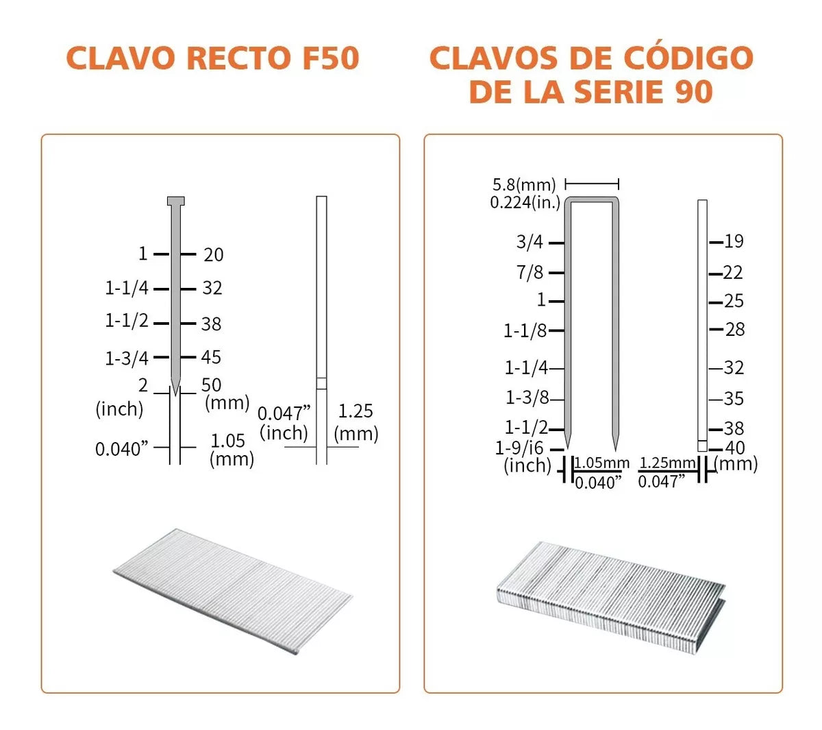 Clavadora Neumática Teeno Profesional, Calibre 18