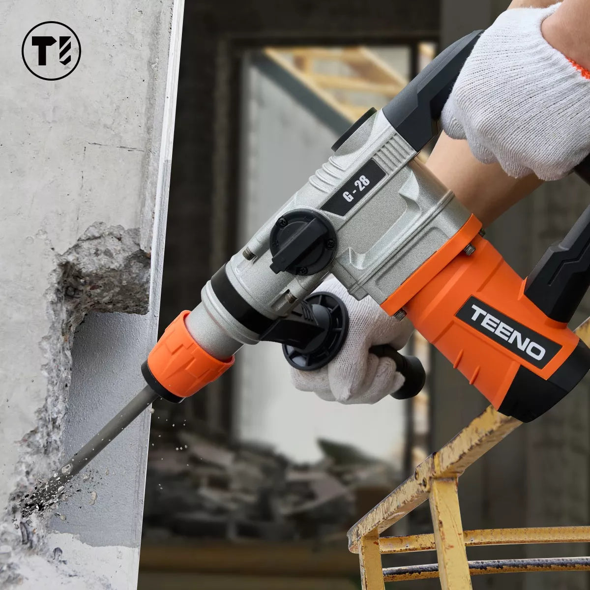 Rotomartillo Cincelador Industrial Sds Teeno G28 1600w