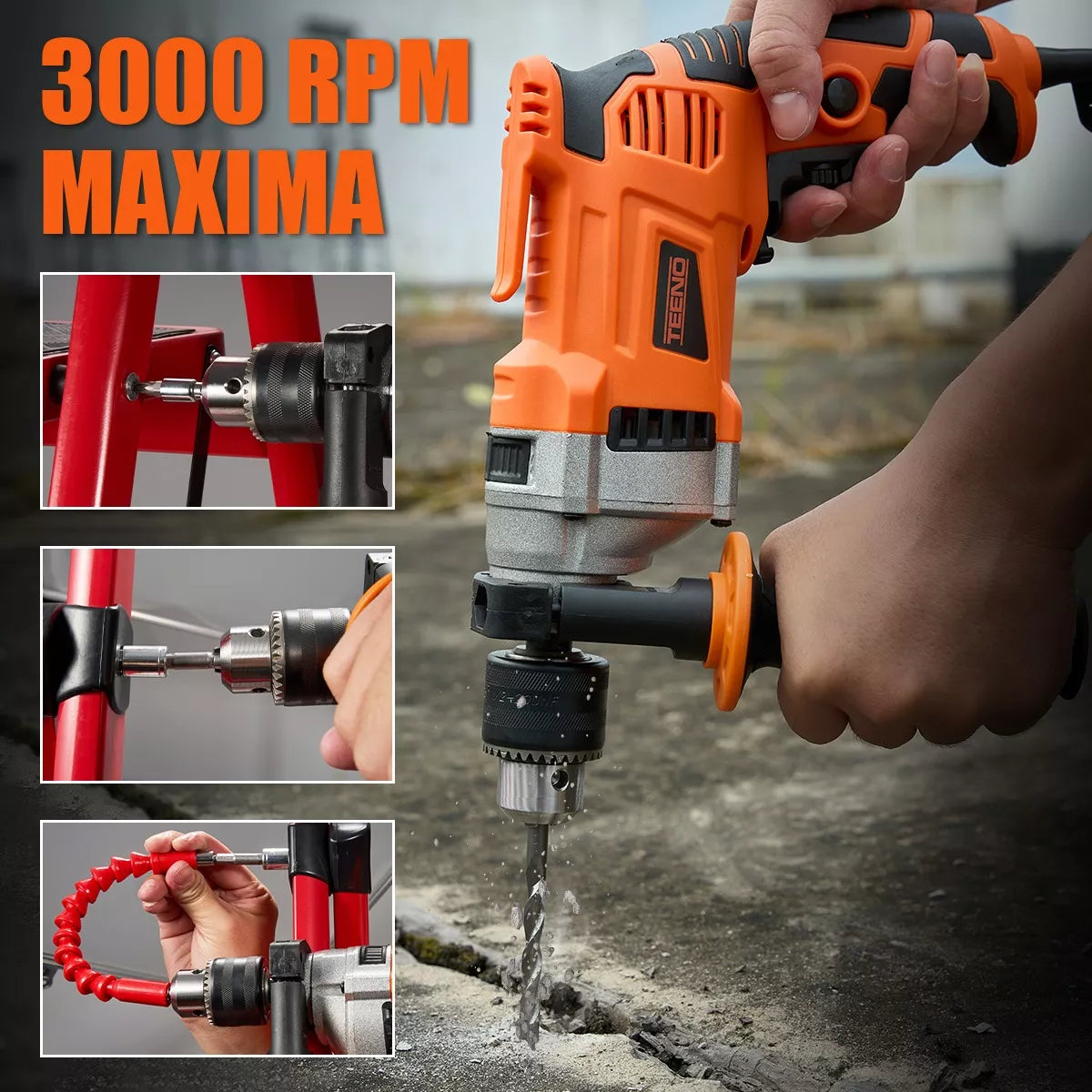 Taladro Rotomartillo 1/2 De 910w T7013