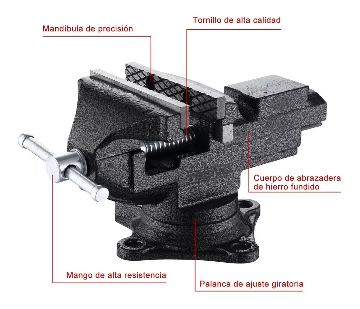 Tornillo De Banco Ligero 3.5' Teeno Ajuste Rápido