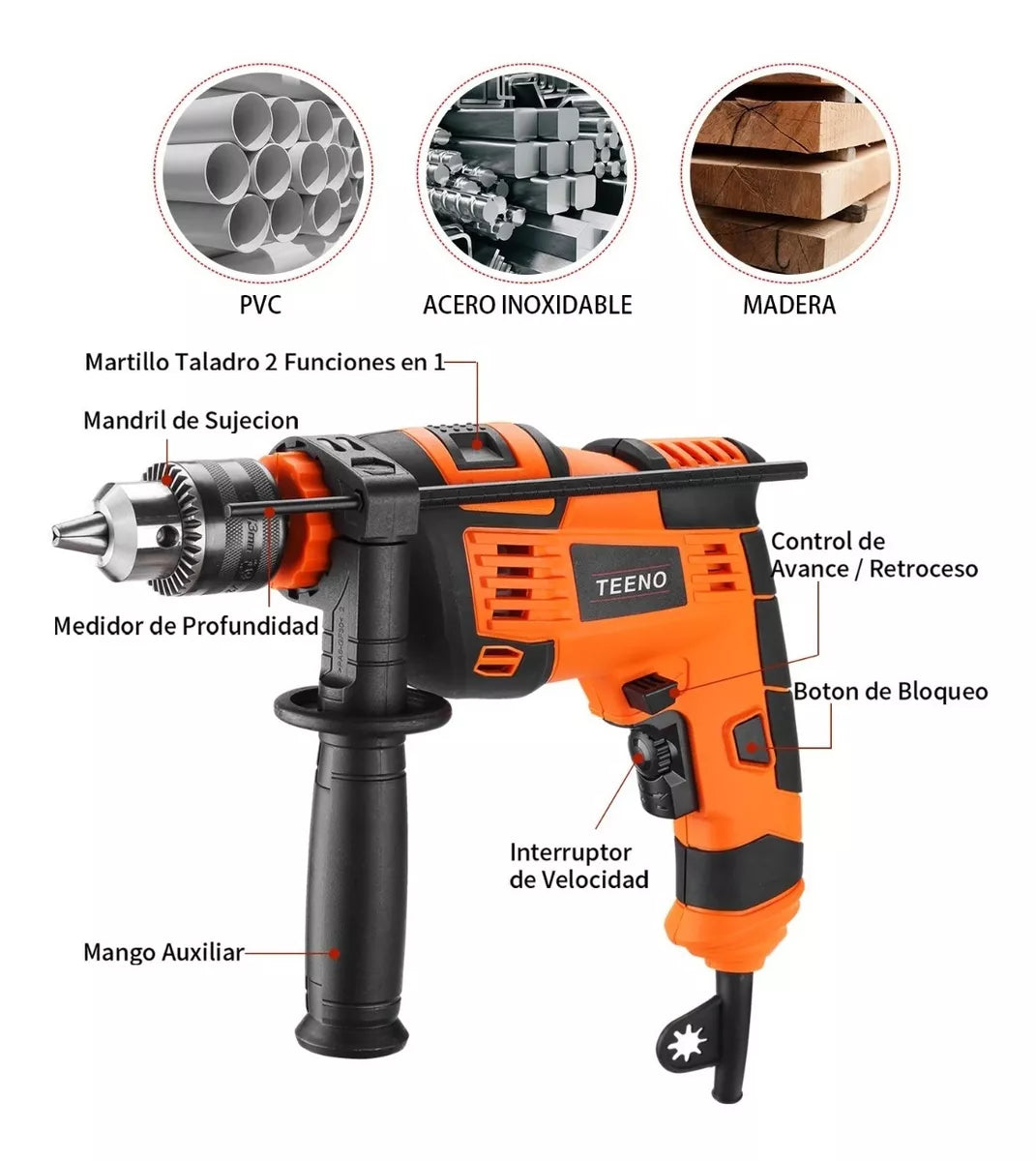 Taladro Rotomartillo 1/2 710w