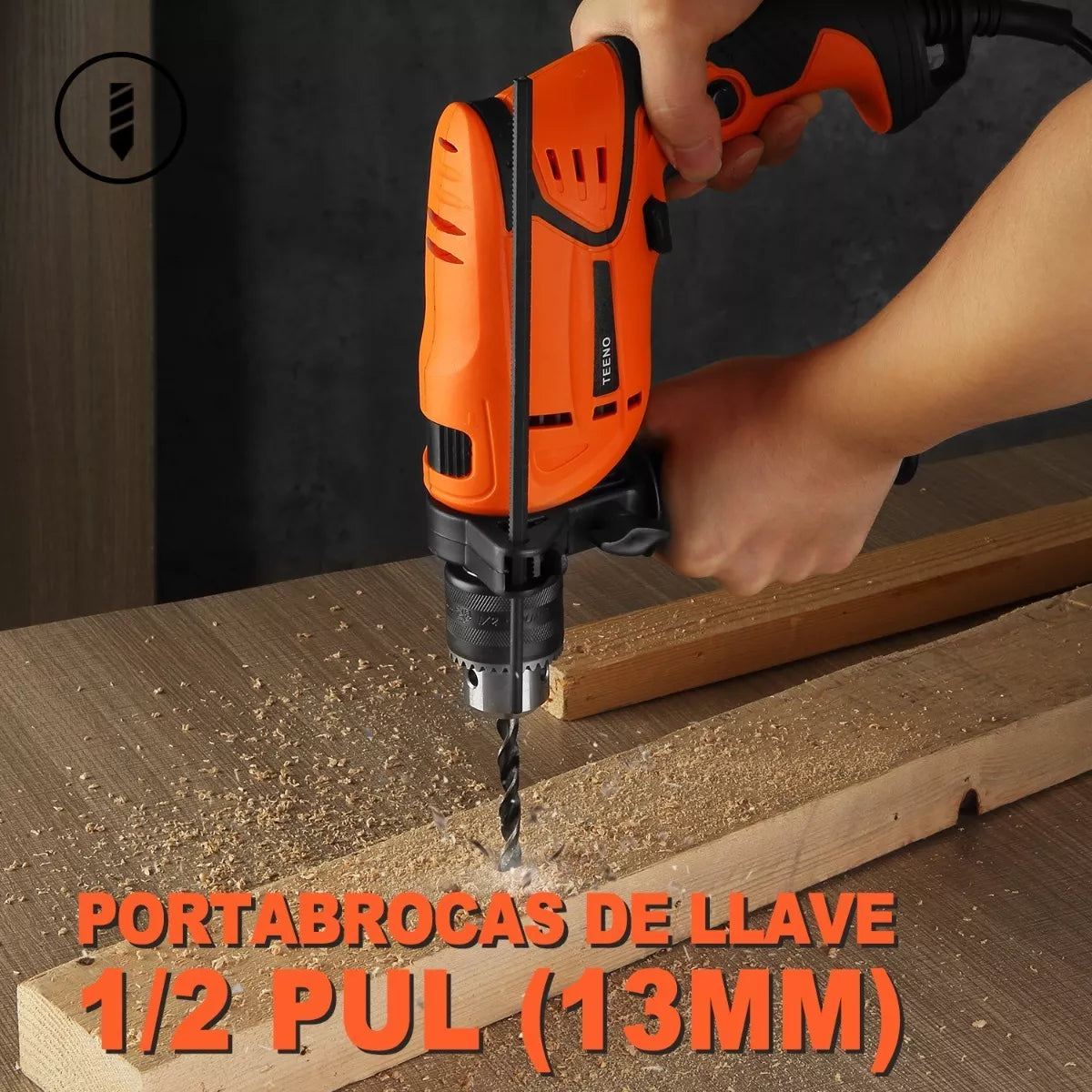 Taladro Rotomartillo 1/2 Prof 650w Teeno 7133-41