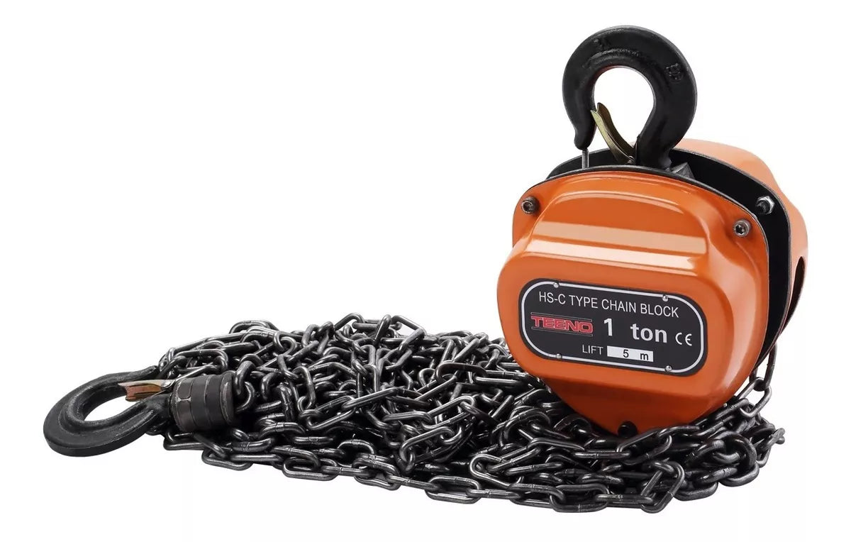 Polipasto De Cadena Triangular 1 Tonelada 5 Metros Teeno