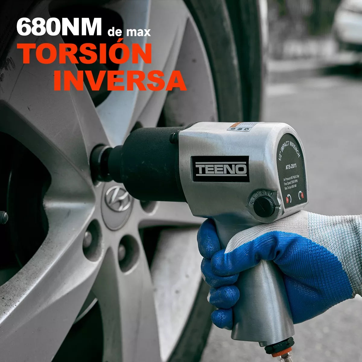 Llave Impacto Neumática Prof. 1/2'' 7.500 Rpm 680nm Teeno