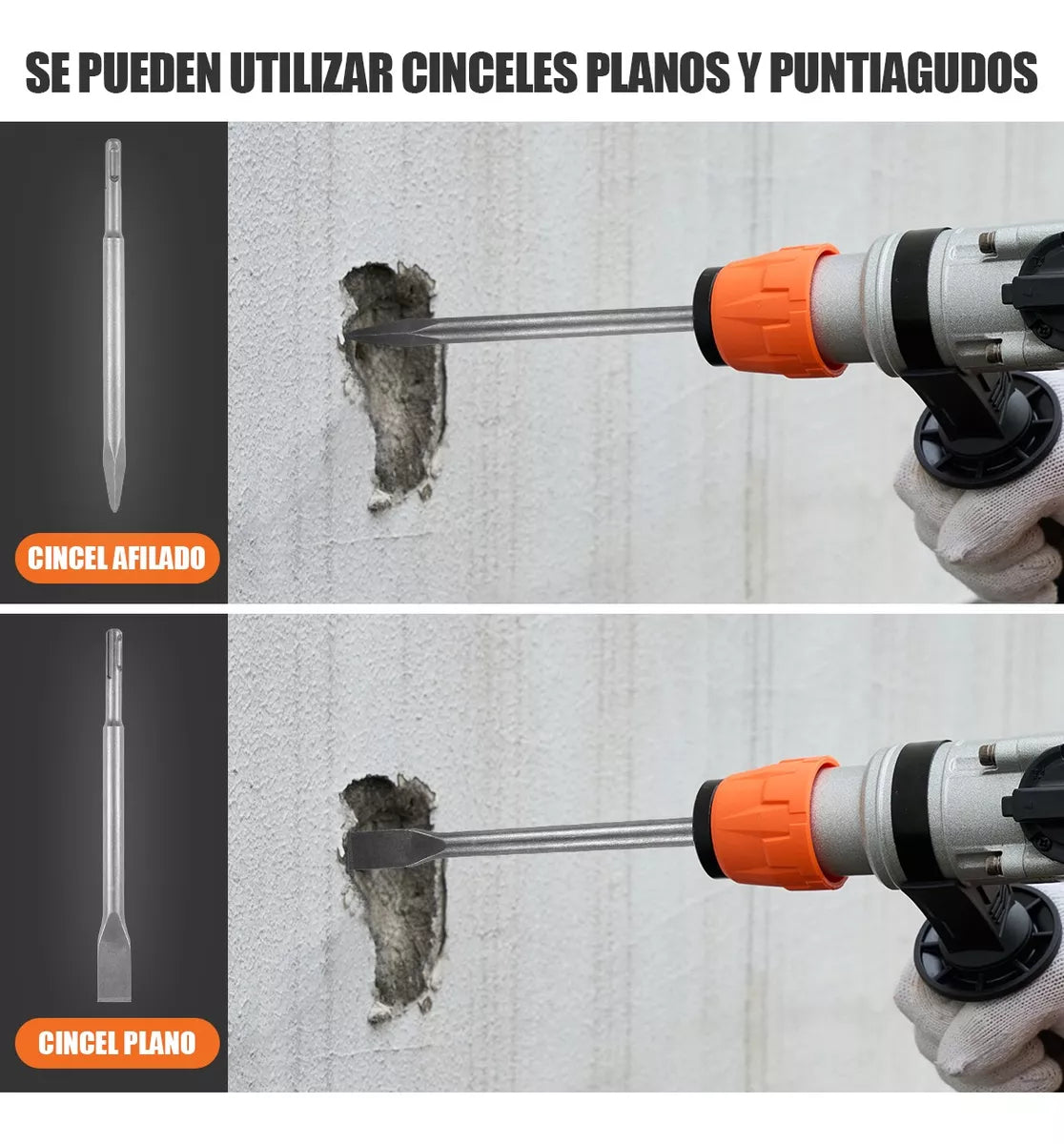 Rotomartillo Cincelador Industrial Sds Teeno G28 1600w