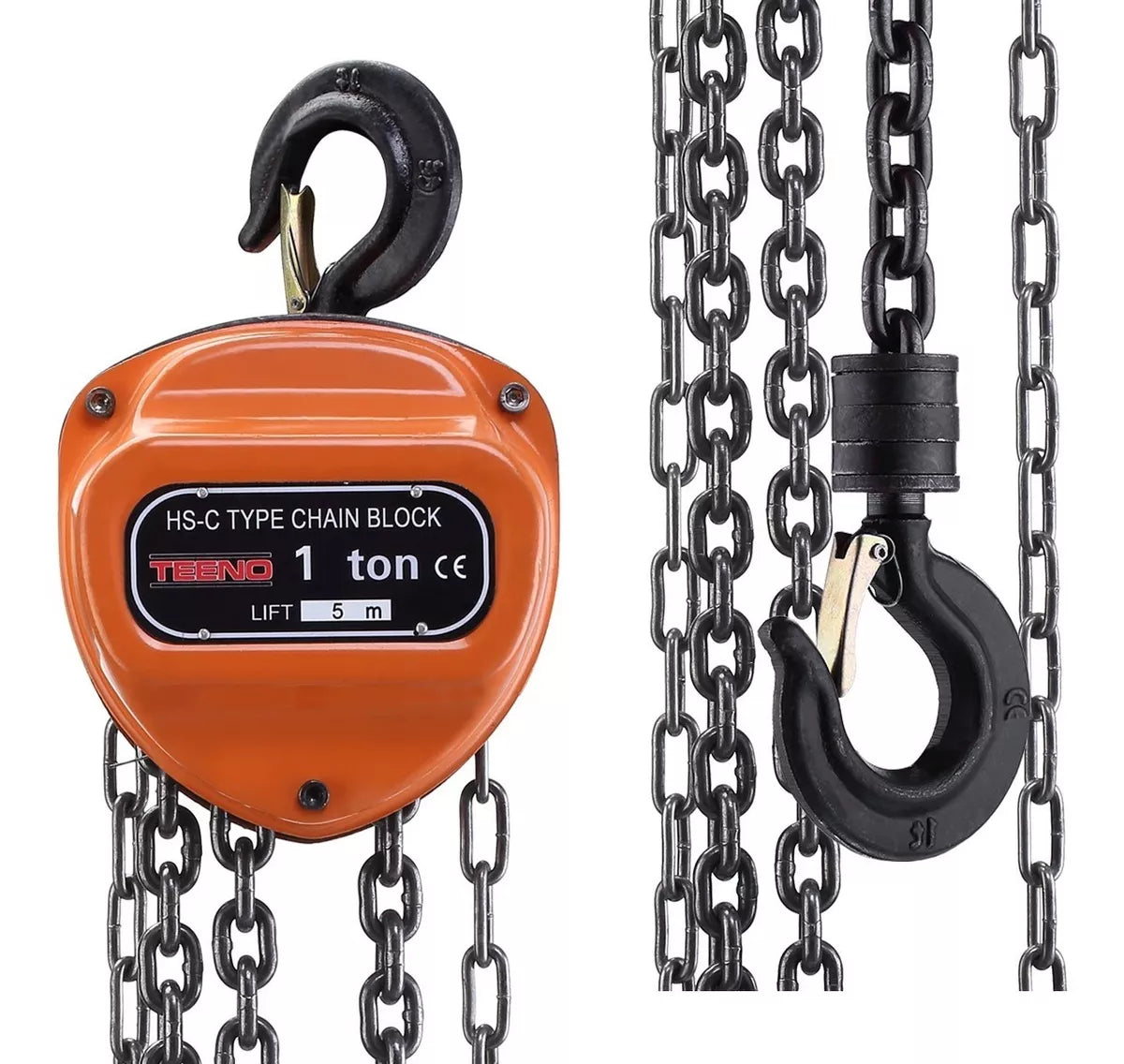 Polipasto De Cadena Triangular 1 Tonelada 5 Metros Teeno