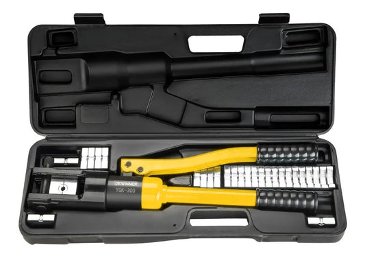 Juego de herramientas de crimpado hidráulicas DEWINNER de 16 t (30 piezas)